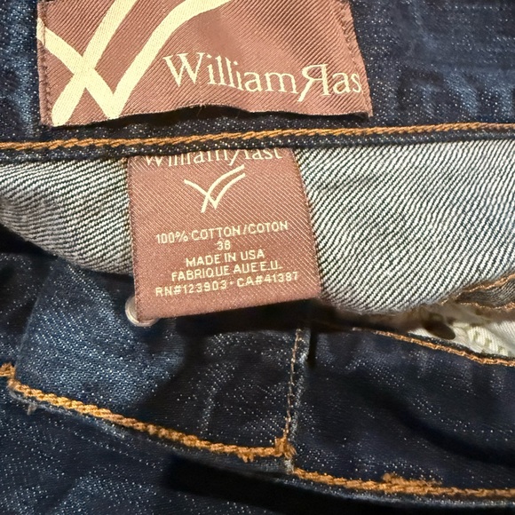 Men’s William Rast BEN Straight Leg Jeans – Dark Indigo | Made in USA - Picture 8 of 10